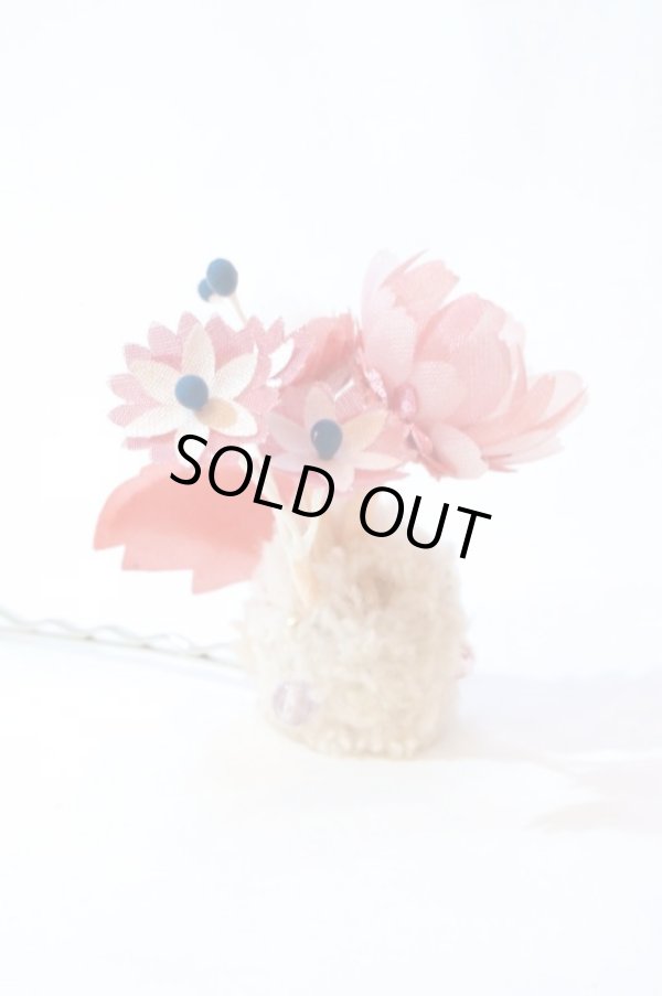 画像2: SOWA　「wonder flower hair pins」 WINE (2)