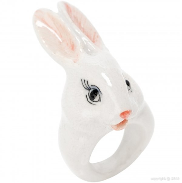 画像1: NACH　white rabbit ring (1)