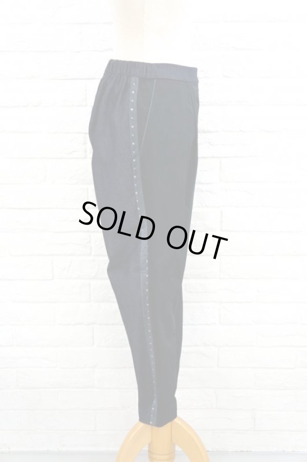 画像2: D-due　異素材 テーパードパンツ (2)