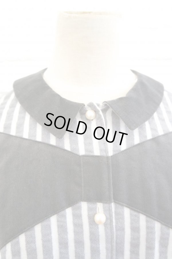 画像4: Drowse and yet....  胸リボンのパフスリーブブラウス (4)