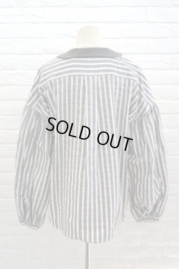 画像3: Drowse and yet....  胸リボンのパフスリーブブラウス (3)