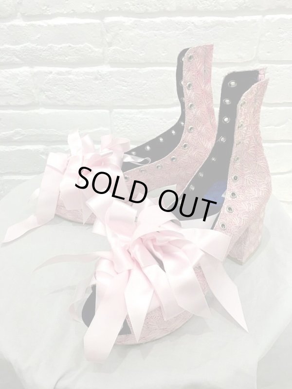 画像1: MIKIO SAKABE (ミキオサカベ) RIBBON SHOES shiny pink (1)