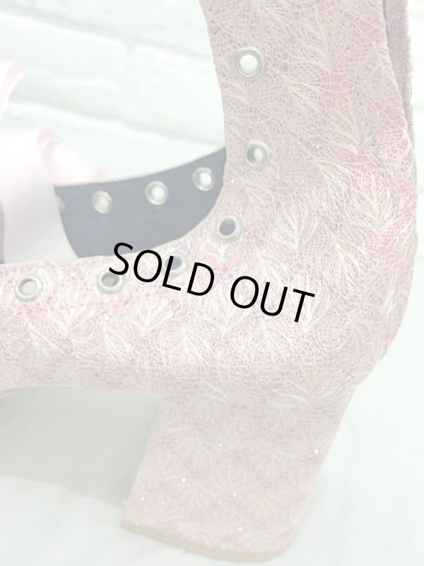 画像3: MIKIO SAKABE (ミキオサカベ) RIBBON SHOES shiny pink (3)