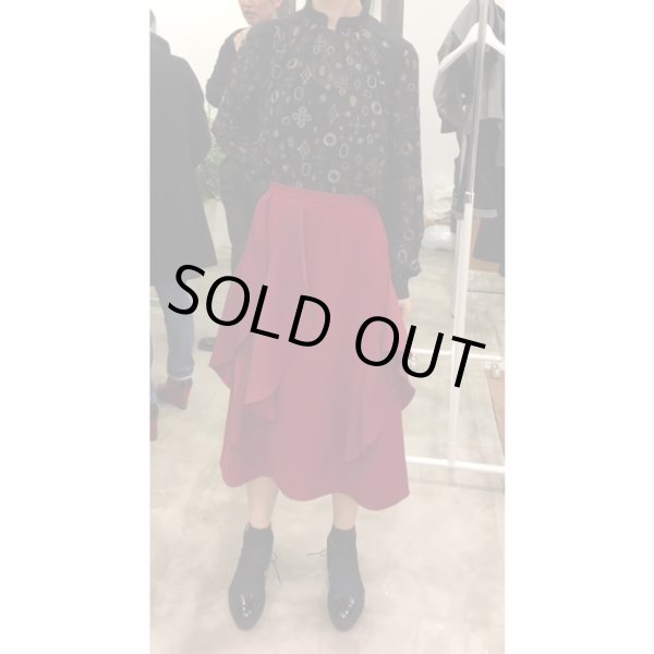 画像7: LOKITHO  (ロキト）ドレープスカート red (7)