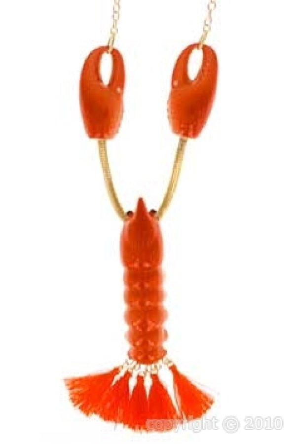 画像1: NACH Pink Lobster necklace (1)