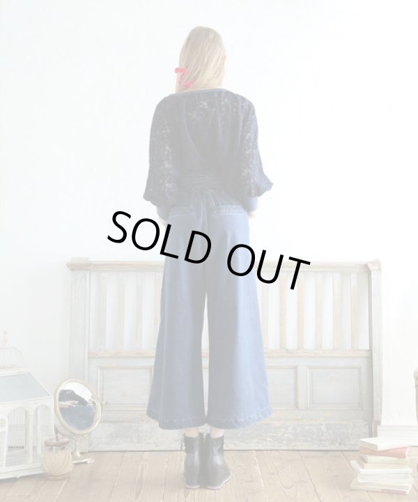 画像5: bedsidedrama (ベッドサイドドラマ) コルセットワイドジーンズ　INDIGO (5)