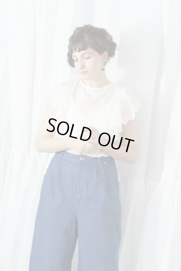 画像9: SOWA  (ソーワ) Soap lace top white (9)