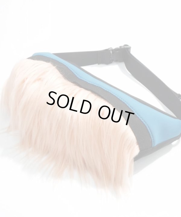 画像2: NON TOKYO (ノン トーキョー) MONSTER WAIST BAG PNK x BLU (2)