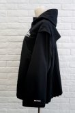 画像2: NON TOKYO (ノン トーキョー） 2WAY BACK PLEATS MOUNTAIN PARKA / BLACK (2)