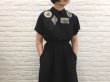 画像8: LOKITHO BOTANICAL EMBROIDRED DRESS black (8)