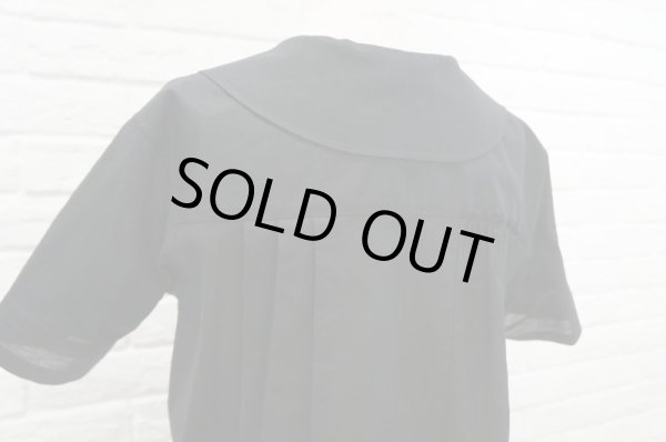 画像4: sowa  (ソーワ) sailor blouse black アクリルボタン (4)