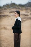 画像1: STASTNY SU fish scale guernsey　sweater black (1)