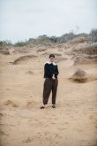 画像7: STASTNY SU fish scale guernsey　sweater black (7)