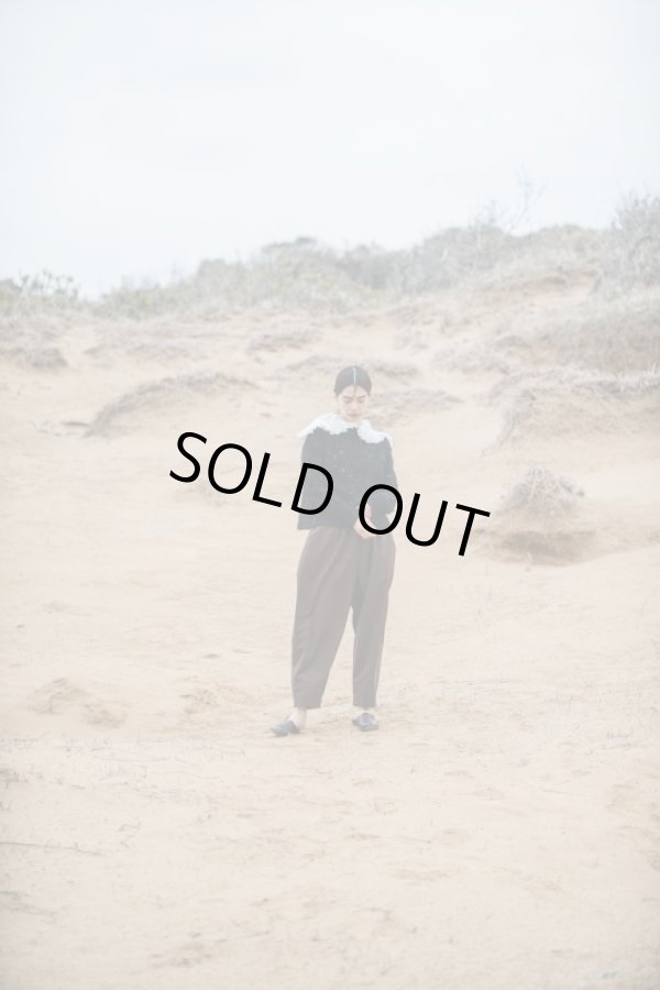 画像7: STASTNY SU fish scale guernsey　sweater black (7)