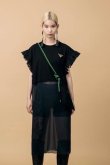 画像1: NON TOKYO (ノントーキョー ）FRILL NO SLEEVE ONE-PIECE BLACKxNAVY (1)