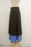 画像3: NON TOKYO LAYERED PLEATS SKIRT brown (3)