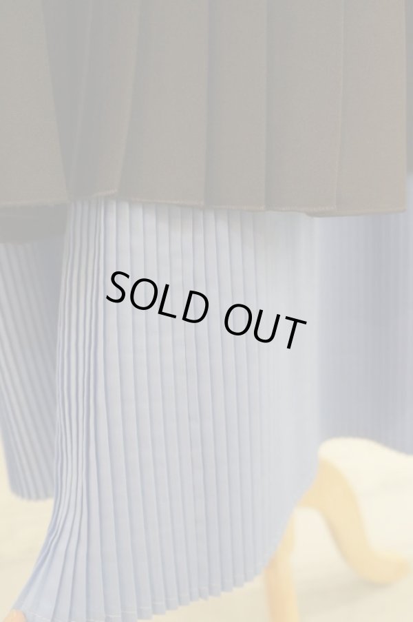 画像5: NON TOKYO LAYERED PLEATS SKIRT brown (5)