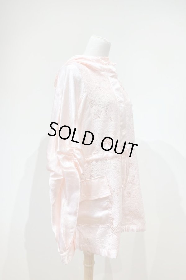 画像2: DECO depuis 1985 LACE TOWEL ARMY JACKET pink (2)