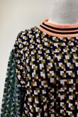 画像4: HENRIK VIBSKOV Stamp Knit Roundneck Brown Earth Pixels sizeS (4)