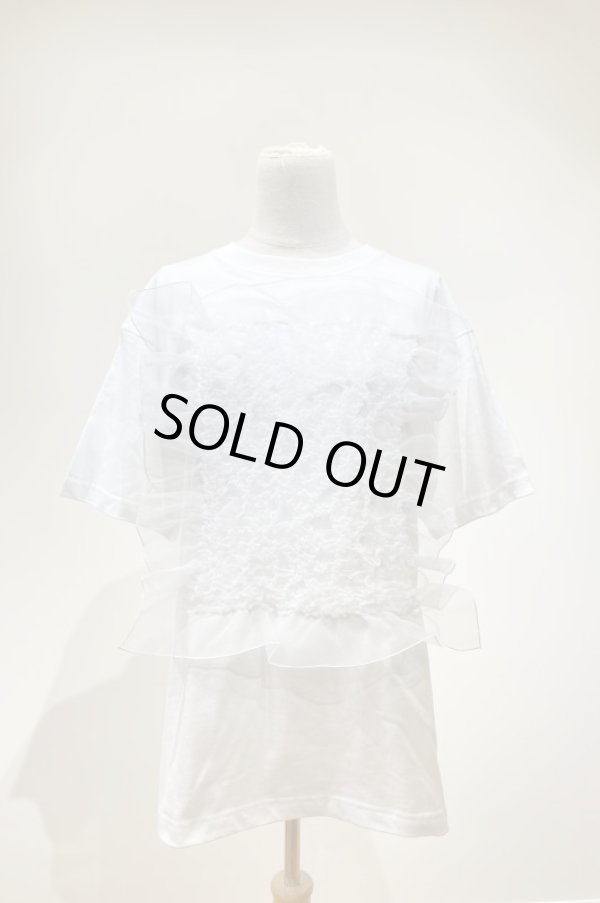 画像2: YuumiARIA EMBROIDERY FRILL T-SHIRTS white white (2)