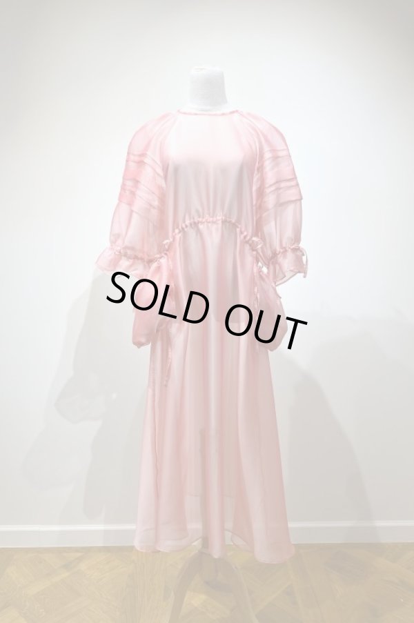 画像1: SIIILON Faint memory dress shiny pink (1)