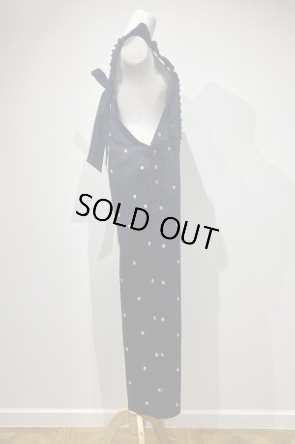 画像2:  sowa  (ソーワ)  chamomile salopette  black (2)