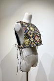 画像2: YuumiARIA  ORIGINAL PRINT VEST 　BROWN (2)