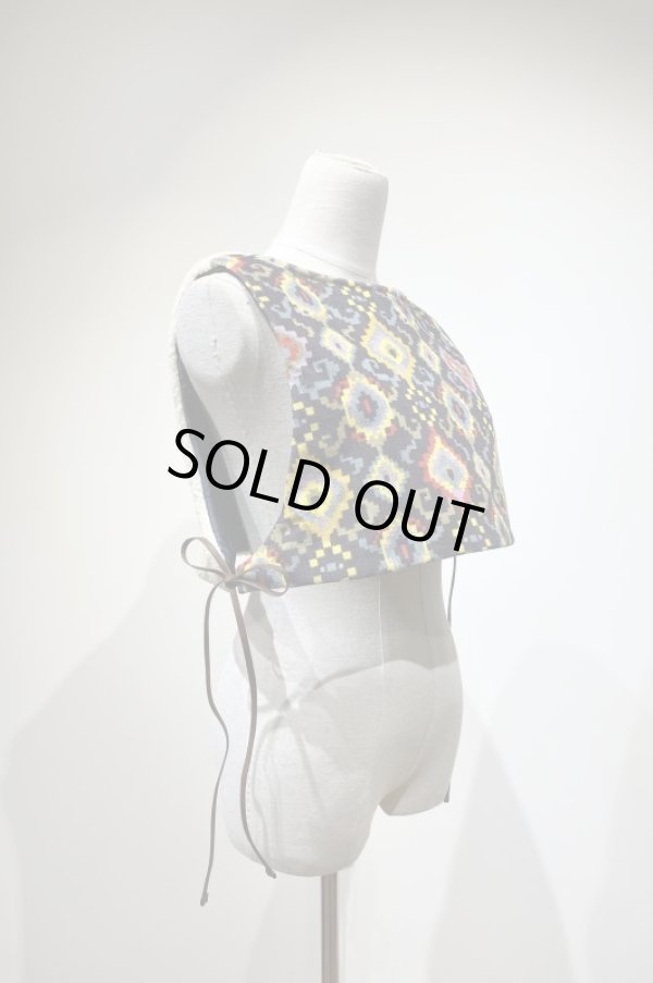 画像2: YuumiARIA  ORIGINAL PRINT VEST 　BROWN (2)