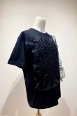 画像3: YuumiARIA EMBROIDERY FRILL T-SHIRTS black (3)