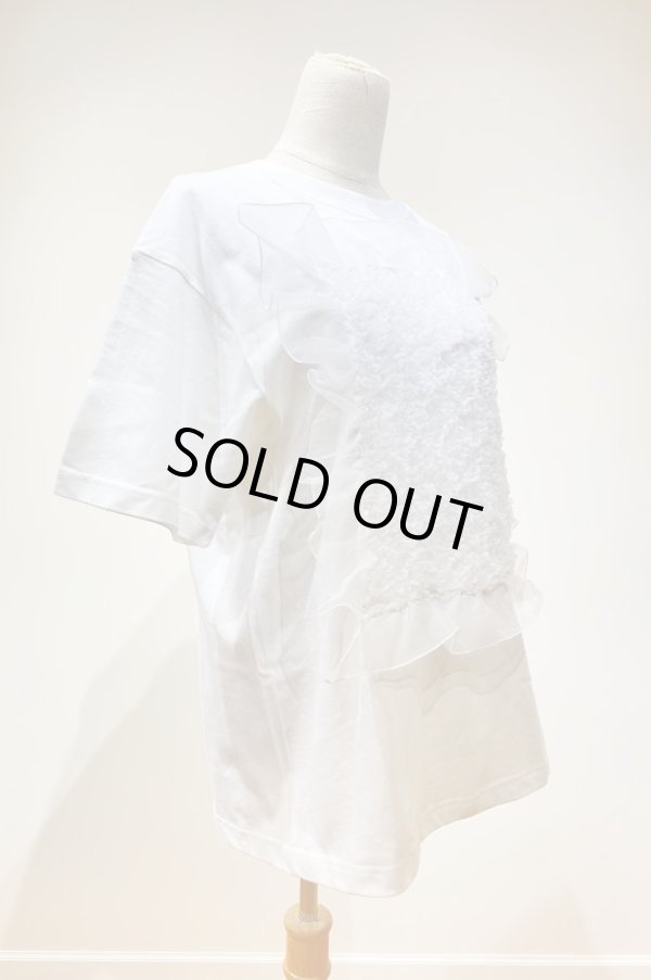画像3: YuumiARIA EMBROIDERY FRILL T-SHIRTS white white (3)