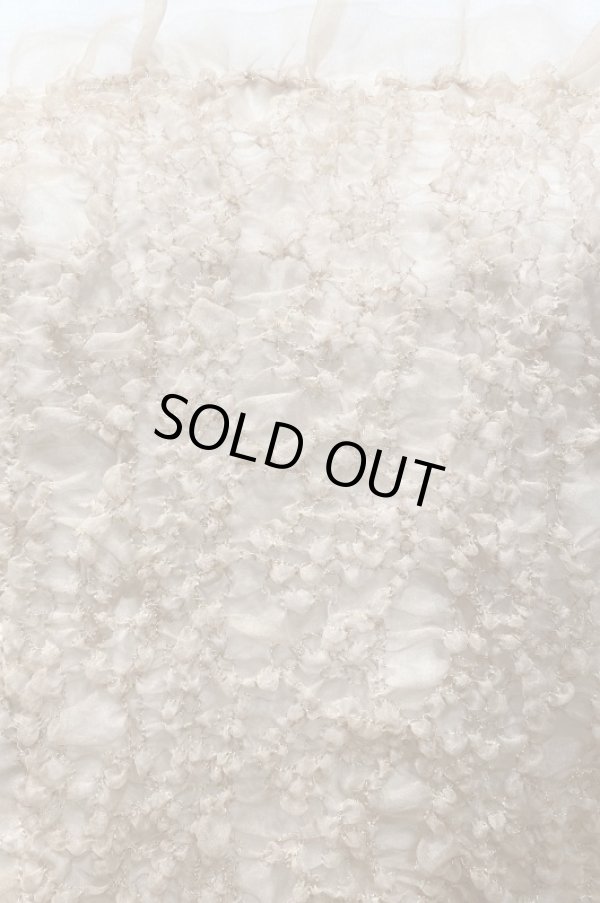 画像2: YuumiARIA EMBROIDERY FRILL T-SHIRTS white beige (2)