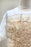 画像3: YuumiARIA EMBROIDERY FRILL T-SHIRTS white beige (3)