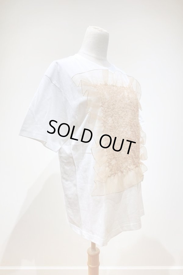 画像4: YuumiARIA EMBROIDERY FRILL T-SHIRTS white beige (4)