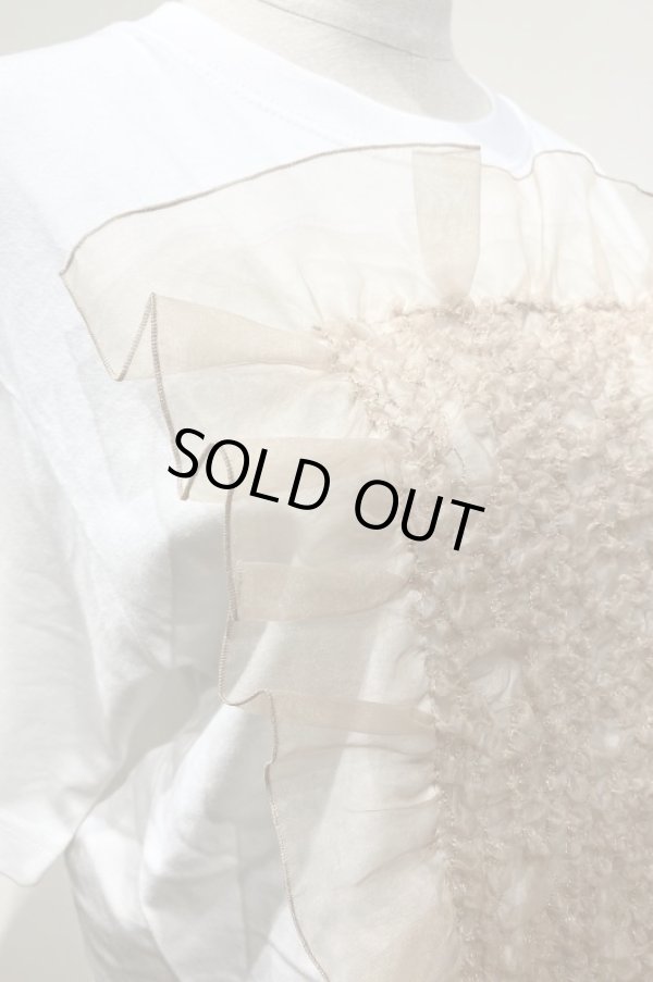 画像5: YuumiARIA EMBROIDERY FRILL T-SHIRTS white beige (5)