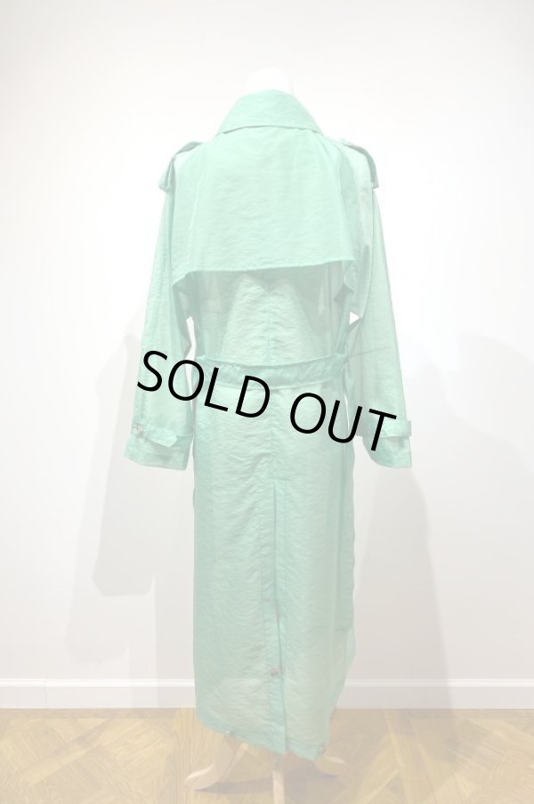 画像4: yuumi ARIA SHEAR TRENCH COAT green (4)