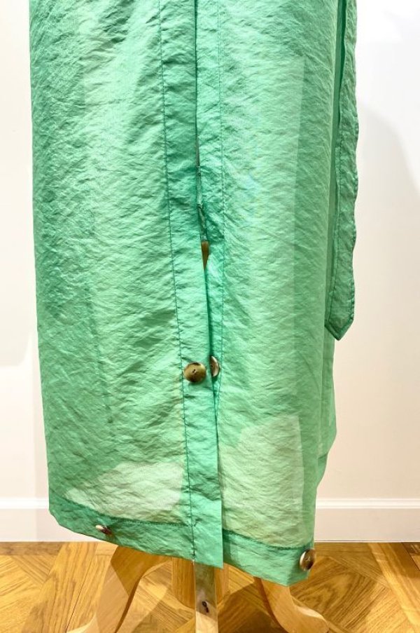 画像5: yuumi ARIA SHEAR TRENCH COAT green (5)