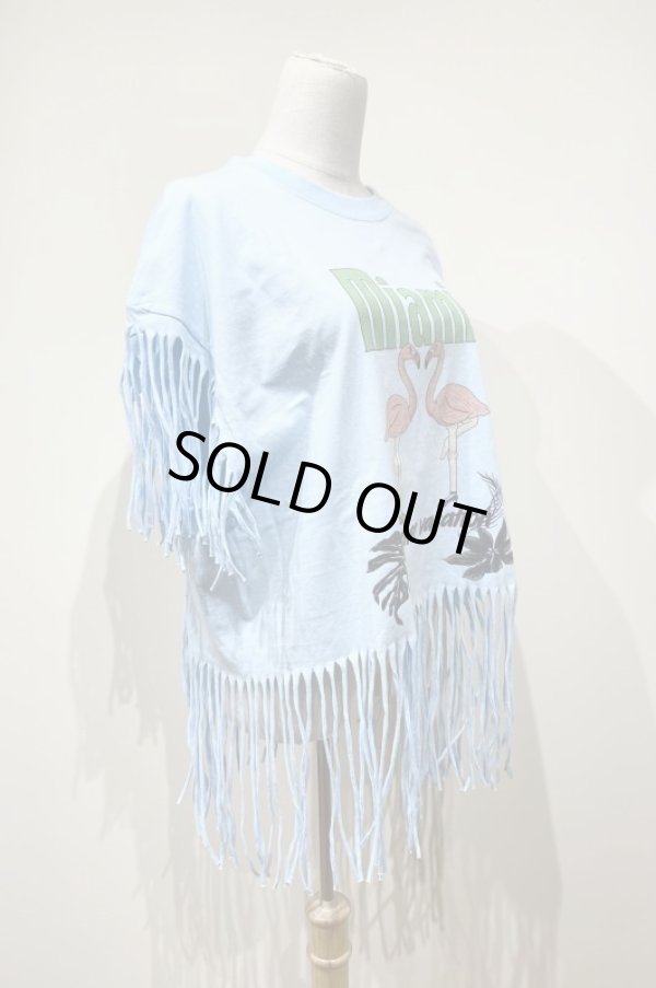 画像2: NON TOKYO FRINGE PRINT TOP  (2)