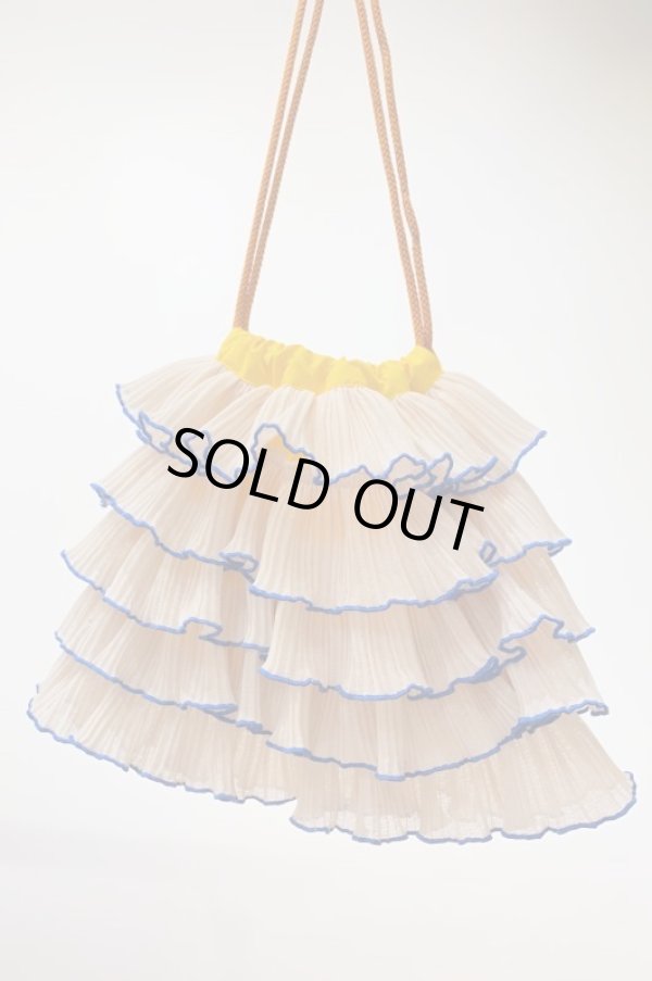画像1: NONTOKYO  PLEATS FRILL BAG beige (1)