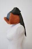 画像1: NON TOKYO ESKIMO CAP khaki × orange (1)