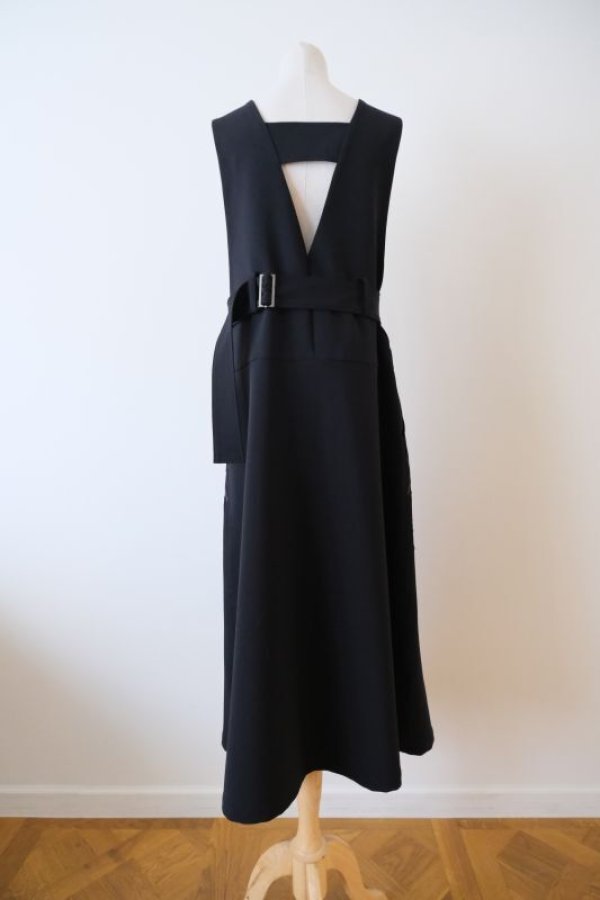 画像3: LOKITHO (ロキト)CORDEMB SALOPETTE SLIRT BLK×BR (3)