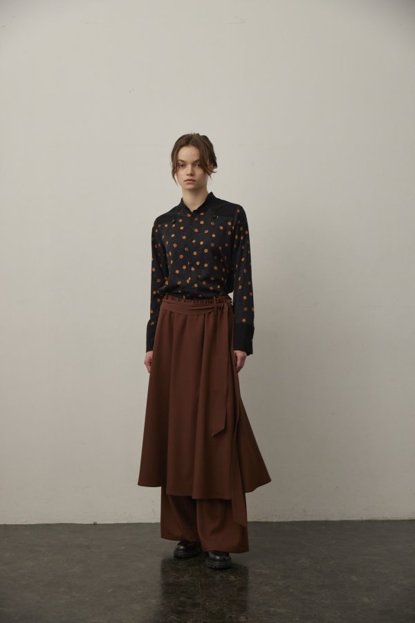 画像5: LOKITHO (ロキト)layerd pants brown (5)