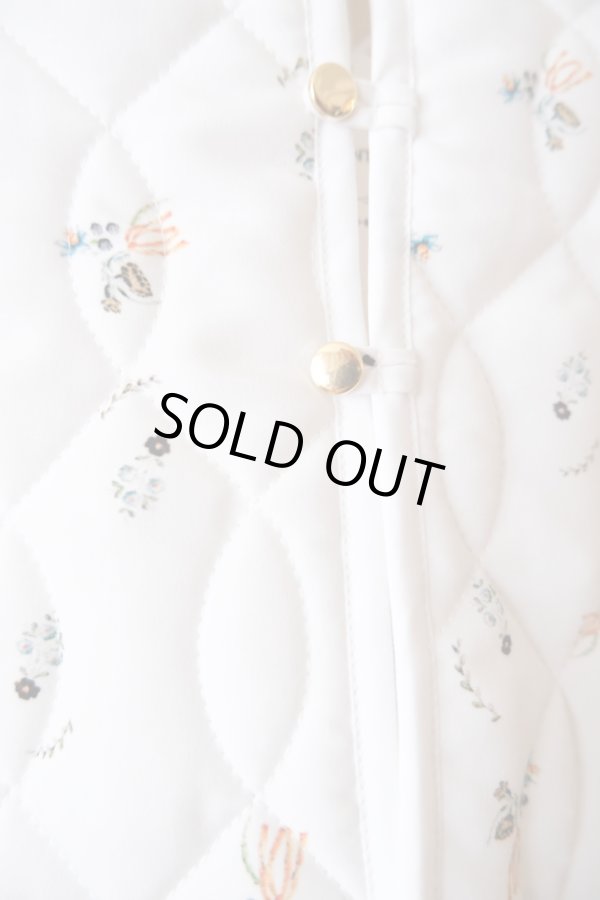 画像4: DECO depuis 1985 FLOWER QUILT VEST ivory (4)