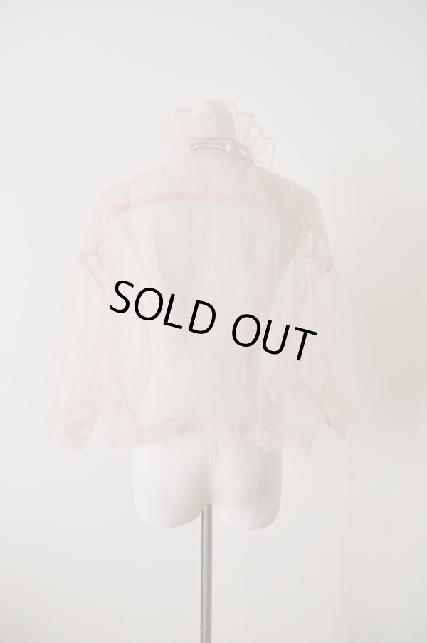 画像4: MIKIOSAKABE　Sheer Frill Blouse Baby Pink (4)