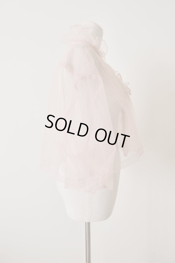 画像3: MIKIOSAKABE　Sheer Frill Blouse Baby Pink (3)