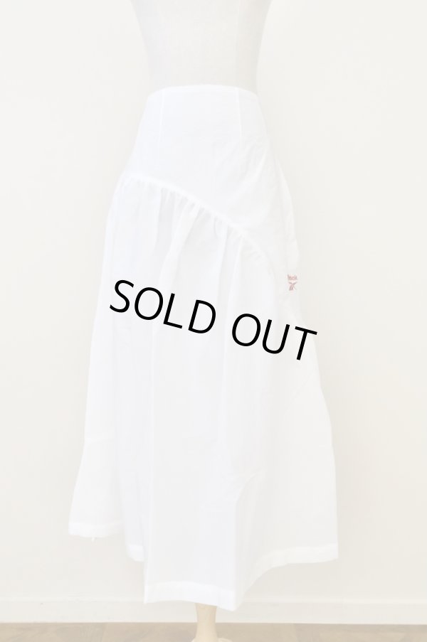 画像1: naokitomizuka × Reebok gathered skirt white (1)