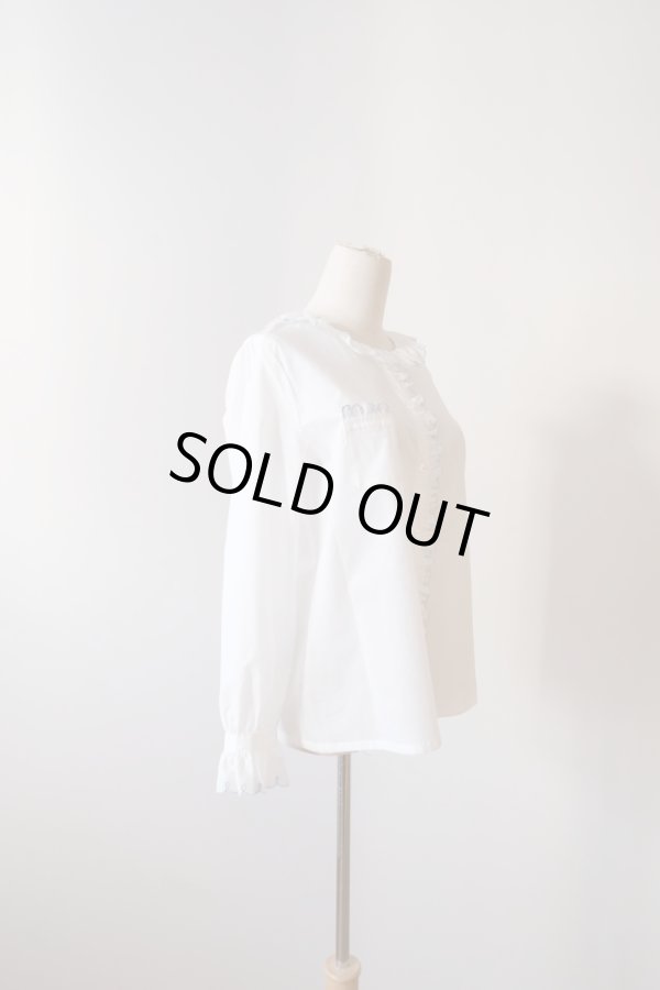 画像2: SOWA Roll blouse  white  (2)