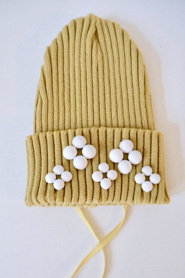 画像1: RIV NOBUHIKO (リブ ノブヒコ）RAMMI KNIT CAP yellow (1)