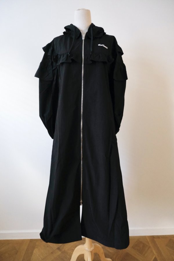 画像1: naokitomizuka (ナオキトミヅカ) WILD THINGS Nylon dress black (1)