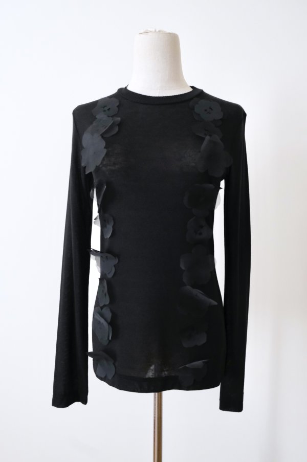 画像1: RIV NOBUHIKO (リブ ノブヒコ）LEE JERSEY TOP black (1)