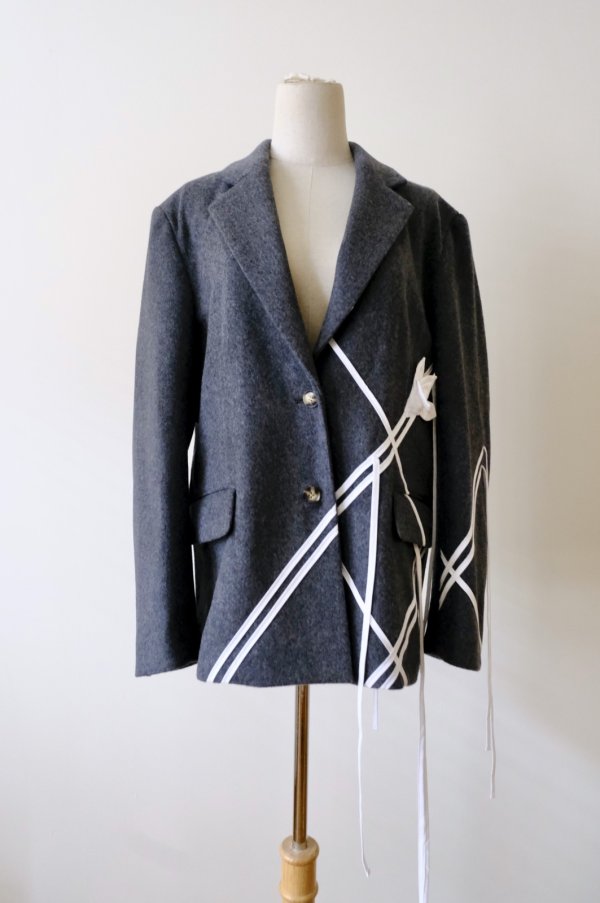 画像1: RIV NOBUHIKO (リブ ノブヒコ）CARRER JACKET grey  (1)
